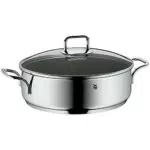 WMF Schmorpfanne 28cm Induktion, Bräter, Schmortopf mit Deckel 5