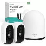 WUUK 2K Überwachungskamera Aussen WLAN, 32GB Lokale Speicherung