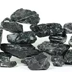 WYSKONT Steine für Aquarium oder Terrarium Naturdekoration für Aquarien Marine Ziersteine geeignet für Malawi und Tanganyika Biotypen stabilisieren pH-Wert 15 kg Dunkelgrau
