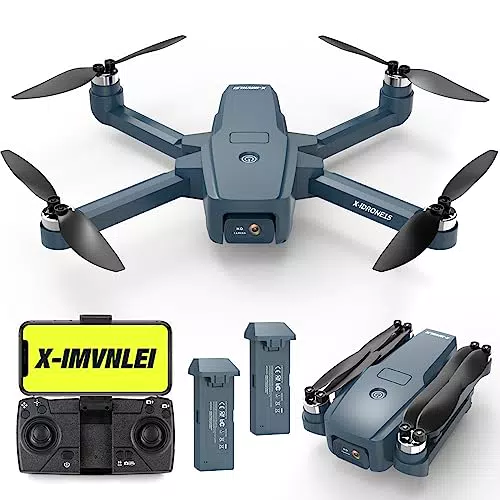 X15 2024 Bürstenlose Motor Drohne 2 Kameras 40km/h Max Windbeständig 4 Level drohnen 5G WiFi FPV Duale Kameras Optische Flussortung RC drone 2 Akkus 30Mins