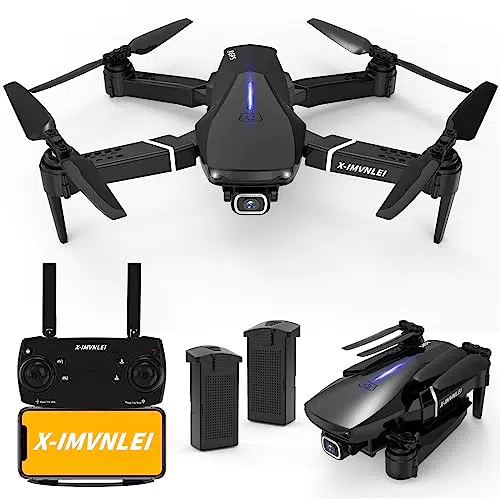 X9 GPS Drohne mit Kamera UHD 4K follow me GPS drone auto return RC Quadrocopter mit Faltbar 5G WiFi FPV video Drohnen mit Einstellbarer 110°-kamera for Anfänger