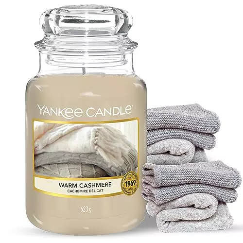Yankee Candle Duftkerze Warm Cashmere Kerze mit langer Brenndauer bis zu 150 Stunden