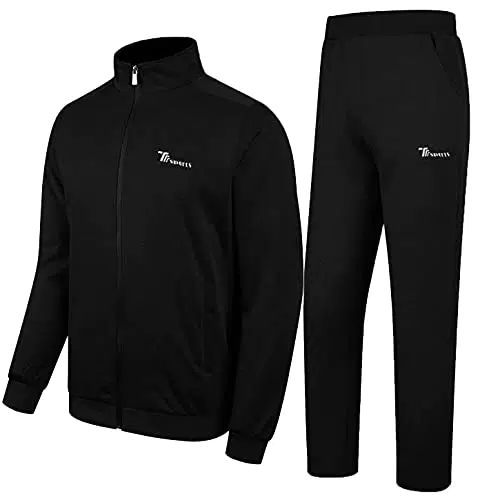 YSENTO Herren Trainingsanzug Jogginganzug Sportanzug Fitness Jogginghose Fußball Jacke Sporthose Trainingsjacke für Männer