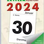 ZETTLER Tagesabreißkalender XXL 2024, im Format 9, 9 x 14
