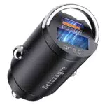 Zigarettenanzünder USB C Adapter Sctazagre Kfz Ladegerät Schnellladung USB-Steckdose Auto Mini USB Auto Ladegerät Metall dual Port für iPhone 14 13 12 Pro Max Samsung Huawei