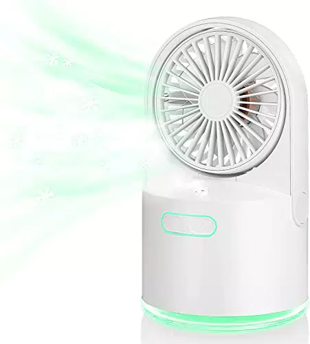 Zostuic Mini Ventilator Tischventilator mit Kühlen Nebel