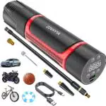 ZOVHYYA Akku Luftpumpe 150PSI Elektrische Luftpumpe 4500mAh Mini Luftkompressor USB Typ-C-Eingang Fahrradpumpe mit Digitalem LED-Licht für Auto Motorrad Ball usw