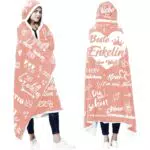 ZQYMM Geschenk für Enkelin, Sherpa Fleece Decke mit Ärmeln als Geschenke für Enkelin von Oma Opa