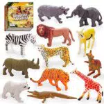 12 Stück Tiere Figuren, Tiere Spielfiguren, Tierfiguren Kinder