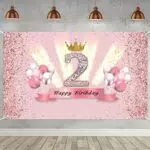 2. Geburtstag Banner 2 Geburtstag Deko Rosegold Party Dekoration Mädchen