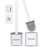 2 Pack Silicone Toilet Brush Holder Set, Quick Drying Holder Set