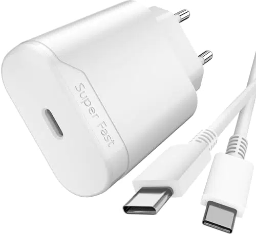 25 Watt USB C LadeKabel für Samsung Galaxy S23 5g, S22