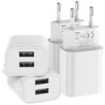 4er Pack USB ladegerät für iPhone 15 14 Plus Pro Max 13 12 11 SE Samsung Android Adapter