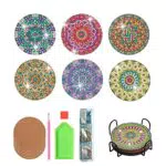 6 Pcs Basteln Erwachsene Diamond Painting Untersetzer Gläser Set