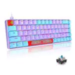 60% mechanische Gaming-Tastatur Typ C kabelgebunden LED RGB-Hintergrundbeleuchtung wasserdichte USB-Tastatur mehrfarbig