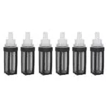 6pcs Micro Pump Filter Wassereinlass Rahmen Bewässerung Clean 8mm Edelstahl Net Schlauchzubehör MEHRWEG VERPACKUNG