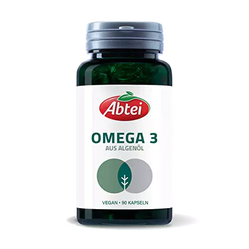 Abtei NATURE & SCIENCE Omega 3 Vegan - mit EPA und DHA aus Omega-3-Fettsäuren - aus hochwertigem