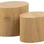 AC Design Furniture Rico Couchtisch in Wildeichenoptik 2er Set