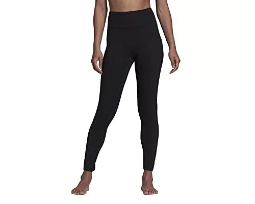 adidas Damen Yoga Long Tights Leggings, Schwarz, XL EU