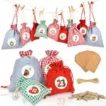 Adventskalender Zum Befüllen Stoff Groß - 24 Stück Adventskalender Selber Befüllen