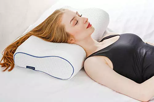 alkamto Orthopädisches Memory-Schaum-Kissen, ergonomisches Schlafkissen
