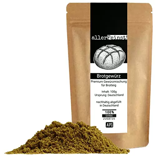 allerFeinst! - Brotgewürz - Premium Brot Gewürzmischung gemahlen - Für rustikales Bauernbrot und andere Brotback-Ideen
