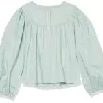 Amazon Aware Mädchen Feminine Bluse mit Puffärmeln aus Baumwollmischgewebe