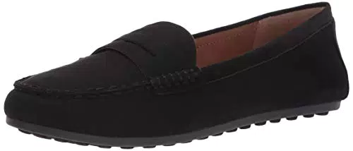 Amazon Essentials Damen Loafer im Mokkassin-Stil, Schwarz