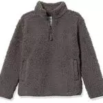Amazon Essentials Mädchen Sherpa-Fleece-Jacke Viertelreißverschluss