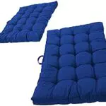 Ambientehome Kastenkissen Loungekissen, 2er-Set 120 x 80 cm Blau Auflagen