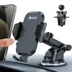 andobil Handyhalterung Auto 3 in 1 Saugnapf & Lüftung Halter Universale KFZ Autohalterung Zubehör für iPhone 15 Pro Max 14 13 12 Samsung S23 Ultra