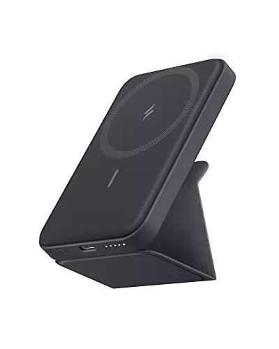 Anker 622 Magnetische Kabellose Powerbank, 5000mAh Einklappbare Magnetische Powerbank mit USB-C für iPhone 13 und 12