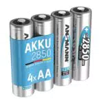 ANSMANN Akku AA Typ 2850mAh NiMH 1, 2V - Mignon AA Batterien wiederaufladbar