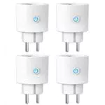 ANTELA WLAN Smart Steckdose mit Strommessung 16A, Smart Home Steckdose kompatibel mit Alexa/Google Home