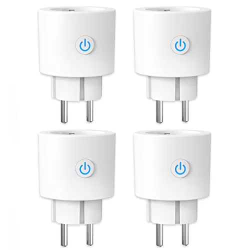 ANTELA WLAN Smart Steckdose mit Strommessung 16A, Smart Home Steckdose kompatibel mit Alexa/Google Home