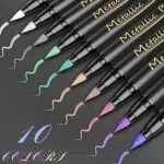 ANYUKE Metallic Brush Pen Set 10 Farbe Metallic Marker Stifte für Fotoalbum