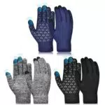 AOPOW Winterhandschuhe Kinder Handschuhe Touchscreen - Verdicken Fausthandschuhe Warme Kinderhandschuhe Winddichte Rutsch Skihandschuhe für Outdoor Sport Fahrrad Junge Mädch & 3 paa 4-6 Jahre