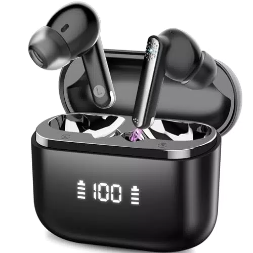 Aptkdoe Bluetooth Kopfhörer, Kopfhörer Kabellos Bluetooth 5.3 mit HD Mikrofon
