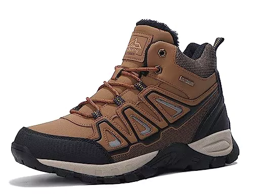 ARRIGO BELLO Winterschuhe Herren Winterstiefel Wanderstiefel Trekking Stiefel Gefüttert Warm Rutschfeste Boot Größe 41-46