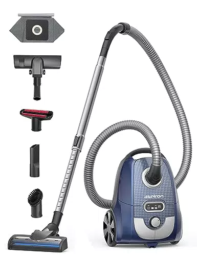 Aspiron 3.5L Staubsauger mit Beutel 800W XXL kompakt Bodenstaubsauger