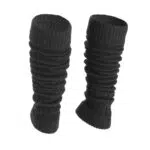 Ateena Stulpen Damen Schwarz Stulpen Damen Wolle Schwarz Stulpen Schwarz Damen Schwarze Stulpen Damen Beinstulpen Schwarz Stulpen für Damen Schwarz Beinwärmer Damen für Tanz
