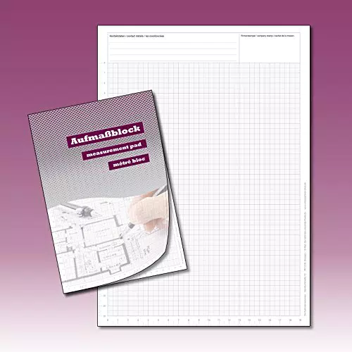 Aufmaßblock Handwerkerblock Skizzenblock Planungsblock Zeichenblock