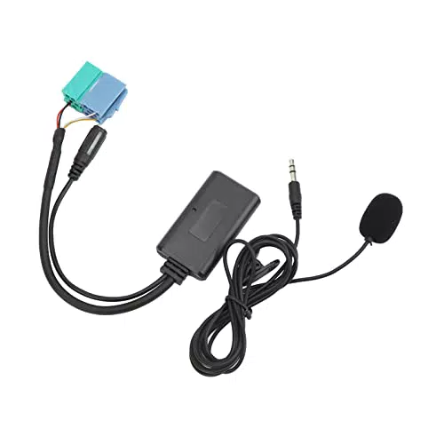 Auto Bluetooth AUX Modul, Auto Wireless Audio AUX Input Adapter Kabel Bluetooth 5.0 mit Mikrofon Ersatz für Becker Auto-Bluetooth-Kits