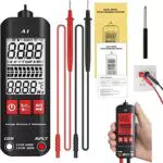 Auveach Digital Multimeter Autorange mit Messleitungen Dual Range Spannungsprüfer Widerstand Messgerät mit LCD Anzeige für AC/DC Spannung