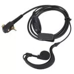 AYNEFY Funksprechgarnitur Headset Polizei Ohrhörer PTT Headset Mic für Motorola Tetra Funkgerät MTH800 MTP850 Walkie Talkie Ohrhörer