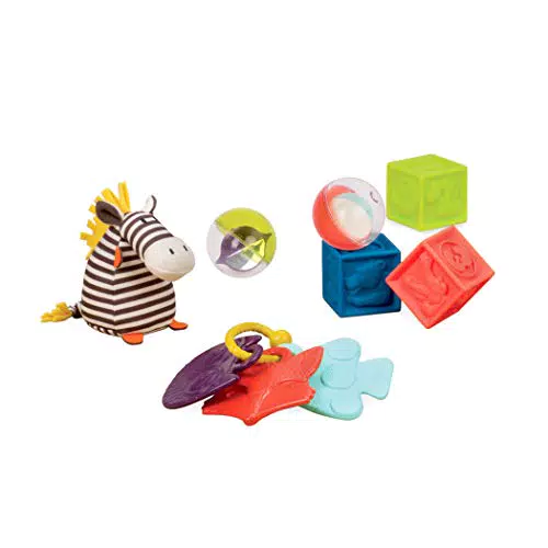 B. toys Baby Spielzeug Set mit Zebra Kuscheltier, Beißring