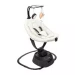 Babymoov Babyschaukel Swoon Evolution Curl White - elektrische Babywippe mit 8 Schaukelbewegungen
