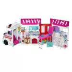 Barbie-Spielzeug, umbaubarer Krankenwagen und Klinik Spielset mit Licht