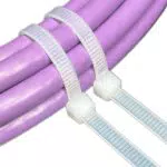 BeeRabbit 100 Kabelbinder weiß, 300 mm x 4, 8 mm, Zugfestigkeit 22 kg