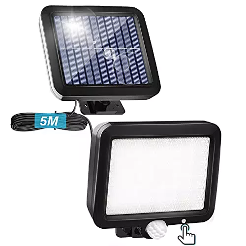 BENMA Solarlampen für Außen mit Bewegungsmelder, Solar Aussenleuchte mit 3 Modi und Schalter